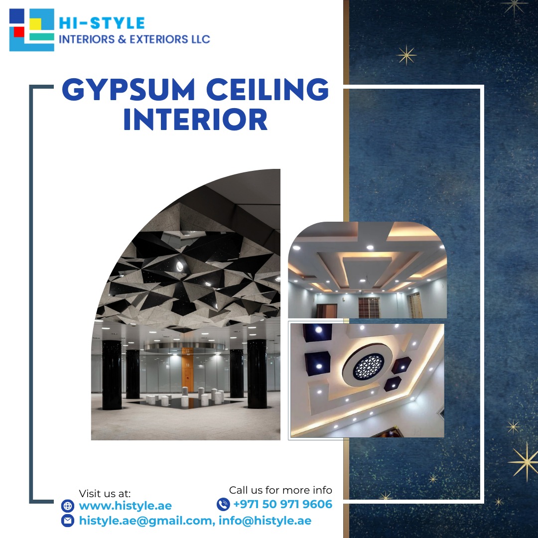 Gypsum Ceiling Interior in Uae