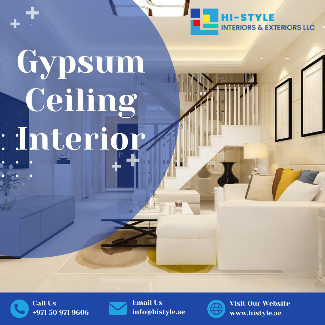 Gypsum Ceiling Interior in UAE